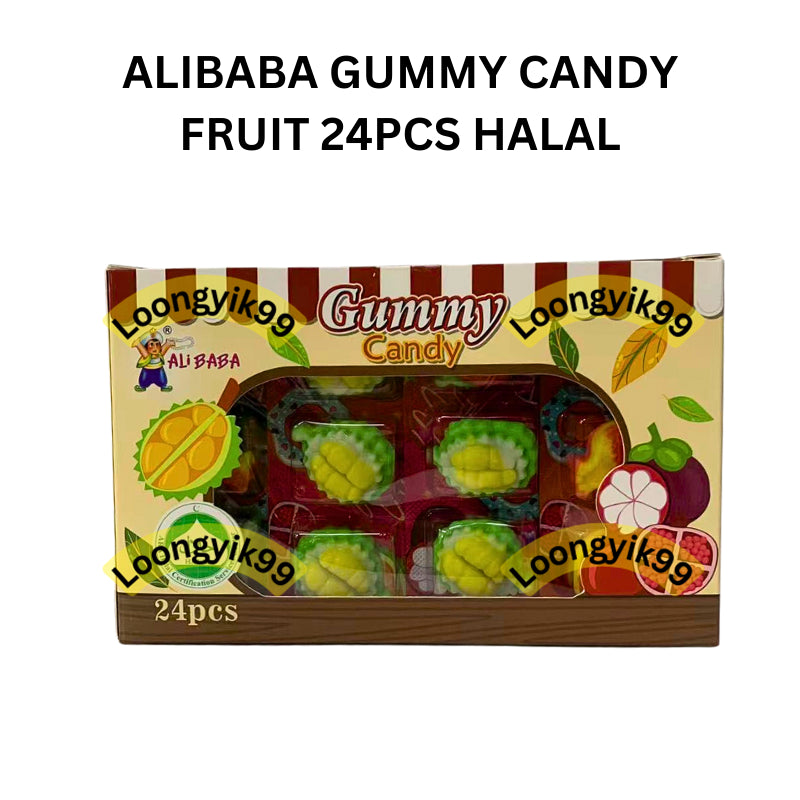 ALIBABA GUMMY CANDY FRUIT 24PCS HALAL