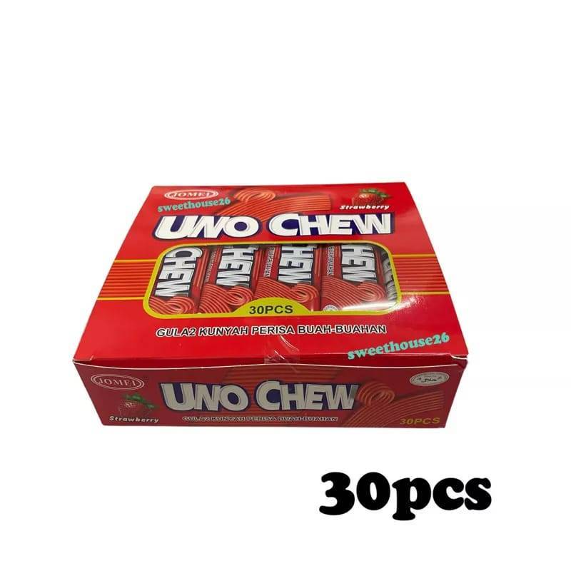 *Halal* Jomei Uno Chew Candy ( Anggur / Strawberry ) 30pcs *Bukan chewing gum, boleh telan*