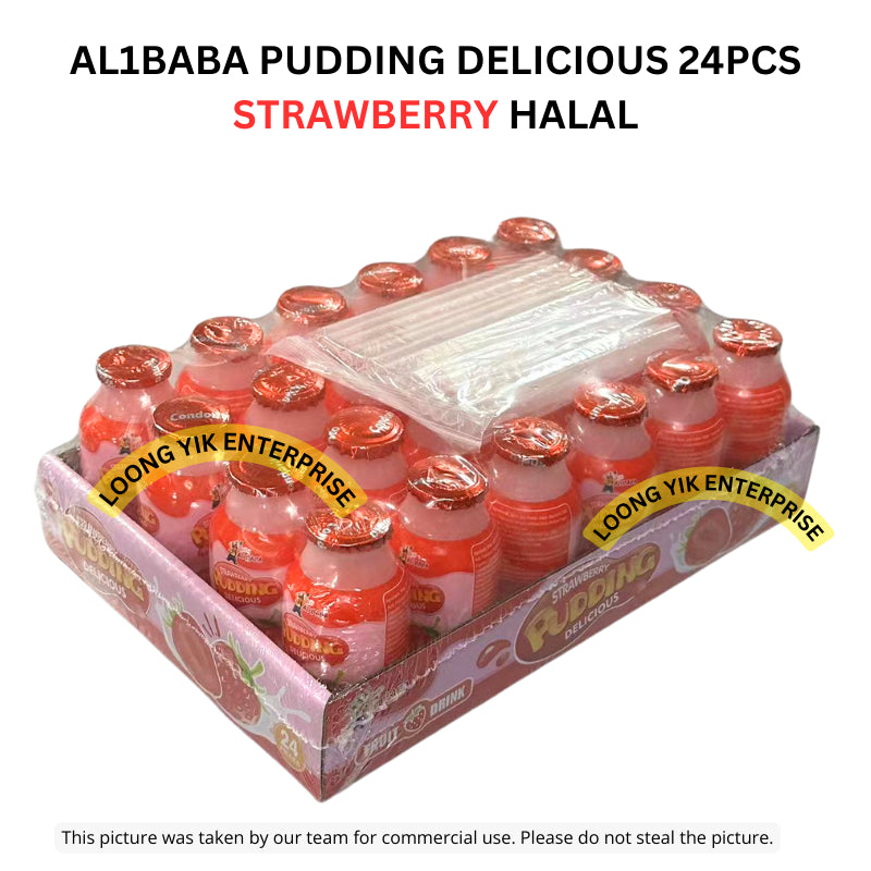 AL1BABA PUDDING DELICIOUS 24PCS STRAWBERRY/GRAPE/MANGO HALAL