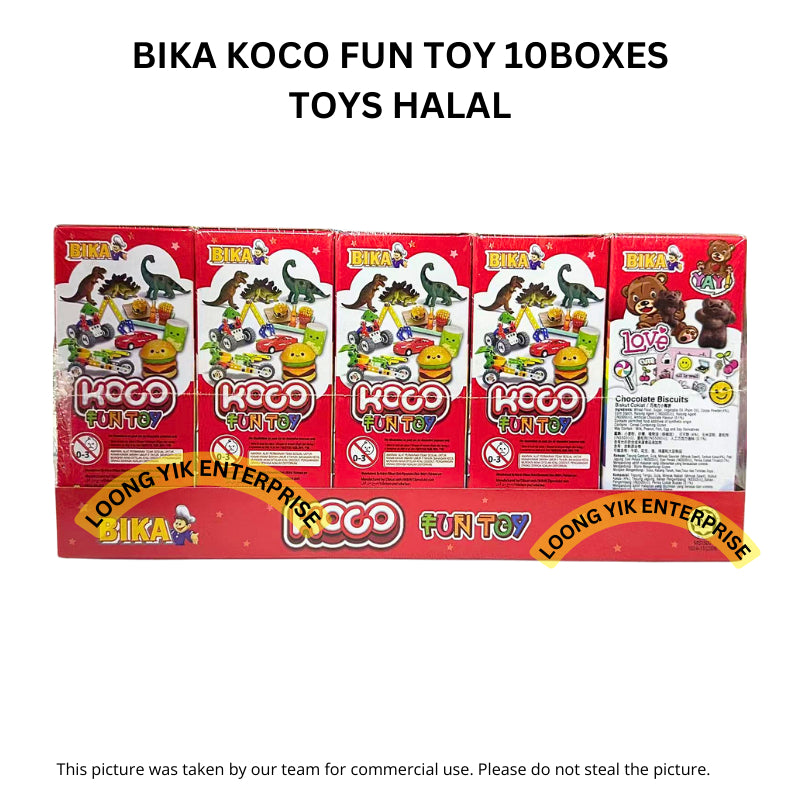 BIKA KOCO FUN TOY 10BOXES TOYS HALAL