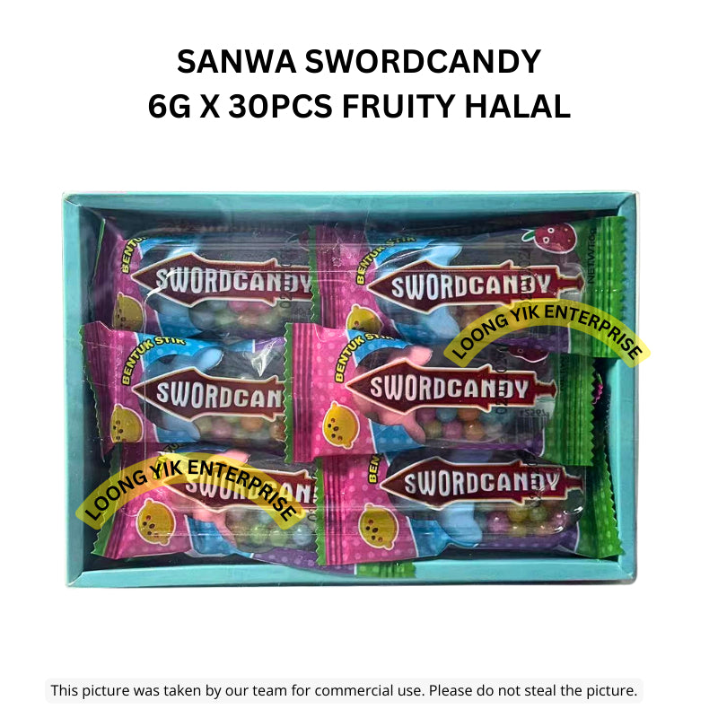 SANWA SWORDCANDY 6G X 30PCS FRUITY HALAL