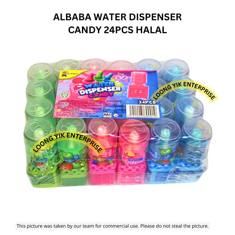 ALBABA WATER DISPENSER CANDY 24PCS HALAL