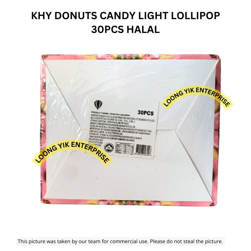 KHY DONUTS CANDY LIGHT LOLLIPOP 30PCS HALAL