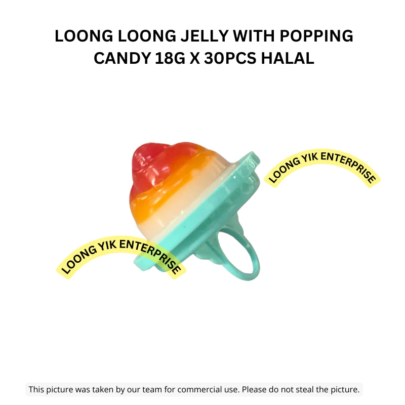 LOONG LOONG JELLY WITH POPPING CANDY 18G X 30PCS HALAL