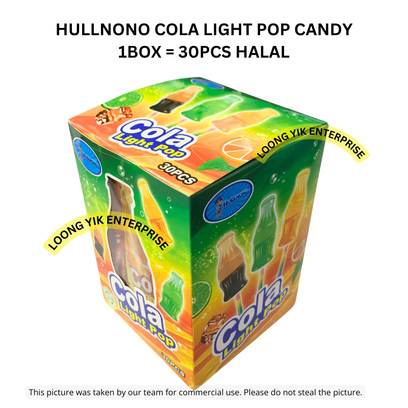 HULLNONO COLA LIGHT POP CANDY 30PCS HALAL