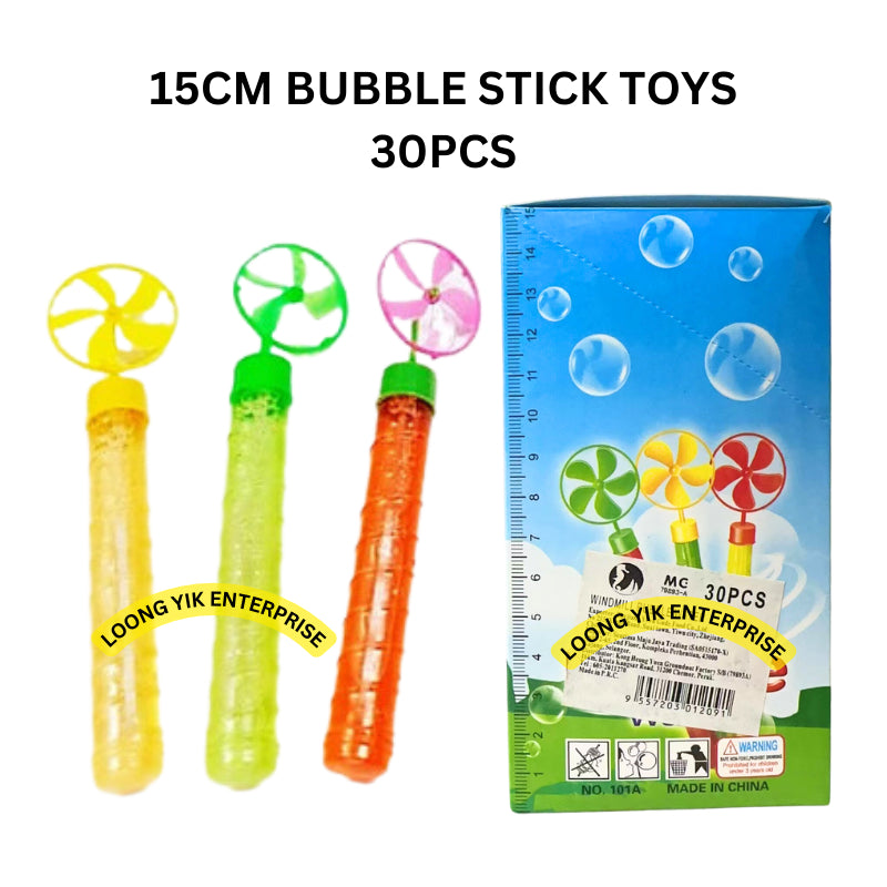 15CM BUBBLE STICK TOYS 30PCS WATER BLOW