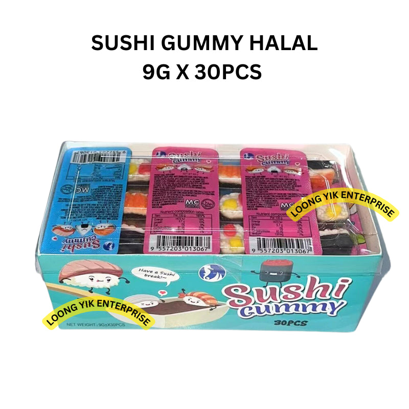 SUSHI GUMMY 9G X 30PCS HALAL