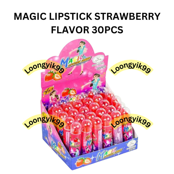 MAGIC LIPSTICK STRAWBERRY FLAVOR 30PCS HALAL