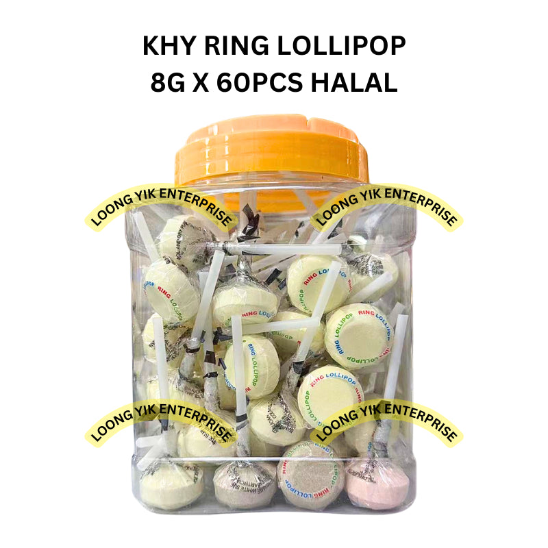 KHY RING LOLLIPOP 8G X 60PCS HALAL