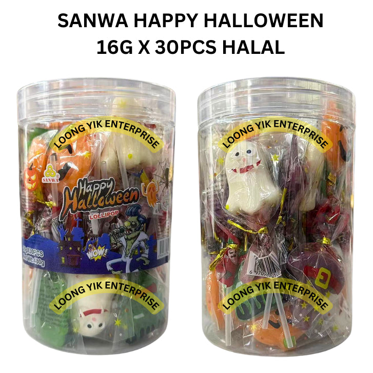 SANWA HAPPY HALLOWEEN 16G X 30PCS HALAL