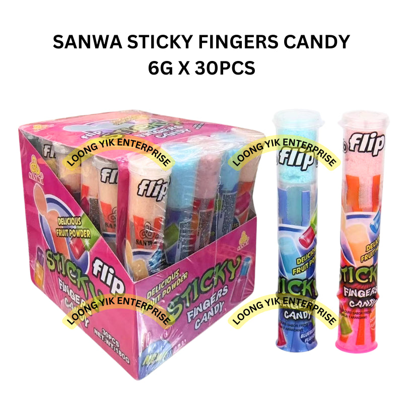 SANWA STICKY FINGERS CANDY 6G X 30PCS HALAL