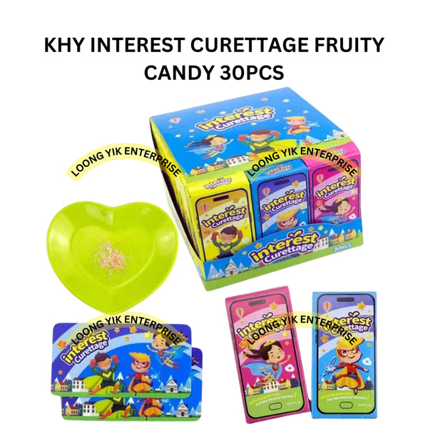 KHY INTEREST CURETTAGE FRUITY CANDY 30PCS HALAL