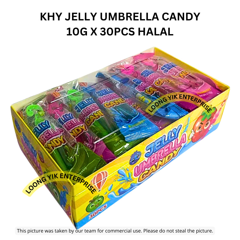 KHY JELLY UMBRELLA CANDY 10G X 30PCS HALAL