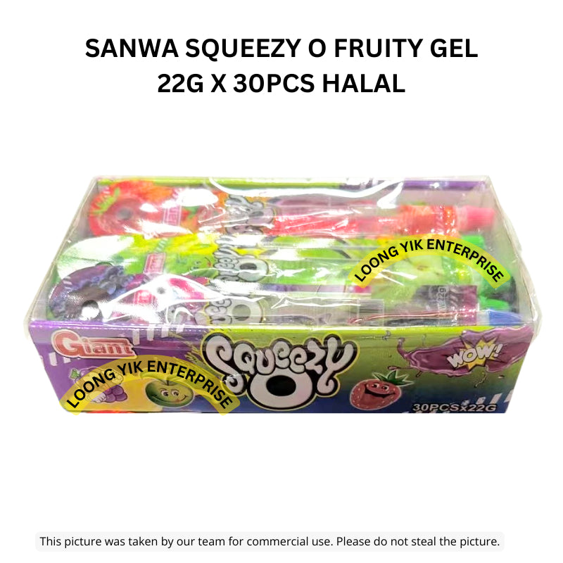 SANWA SQUEEZY O FRUITY GEL 22G X 30PCS HALAL