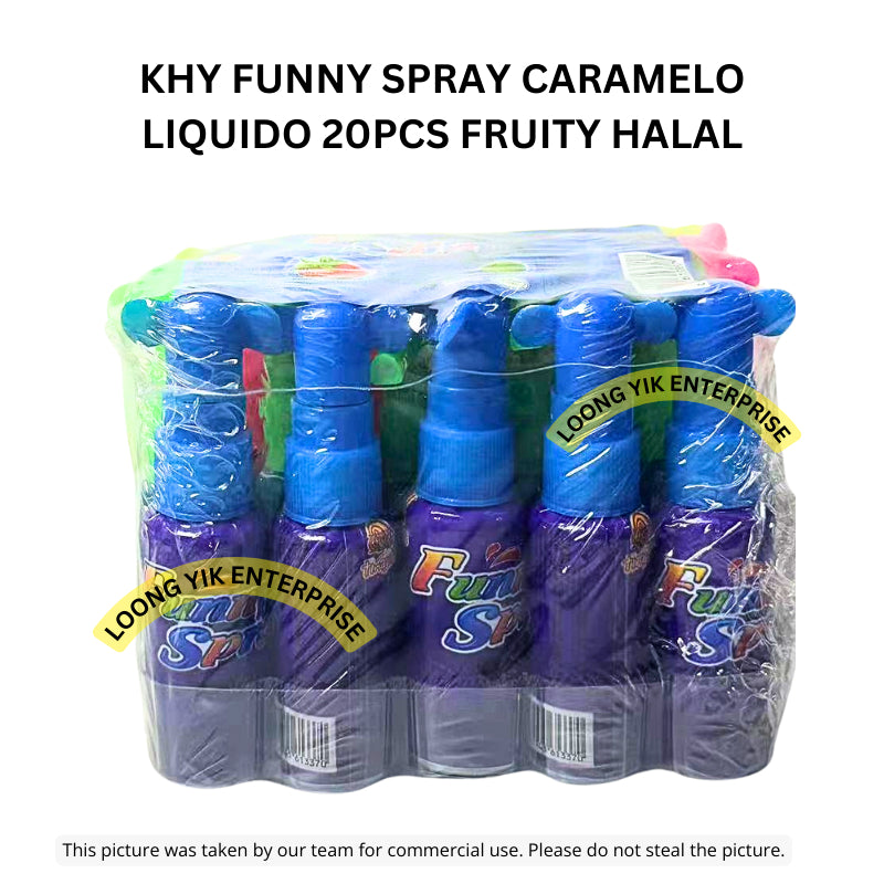 KHY FUNNY SPRAY CARAMELO LIQUIDO 20PCS FRUITY HALAL