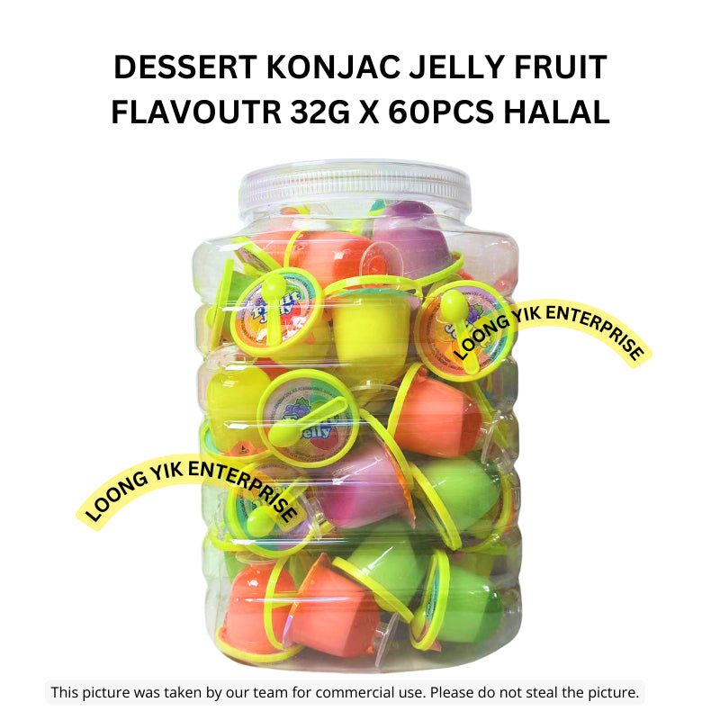 DESSERT KONJAC JELLY FRUIT FLAVOUTR 32G X 60PCS HALAL