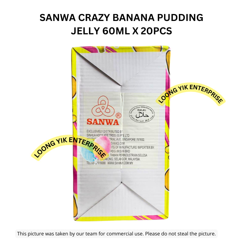 SANWA CRAZY BANANA PUDDING JELLY 60ML X 20PCS