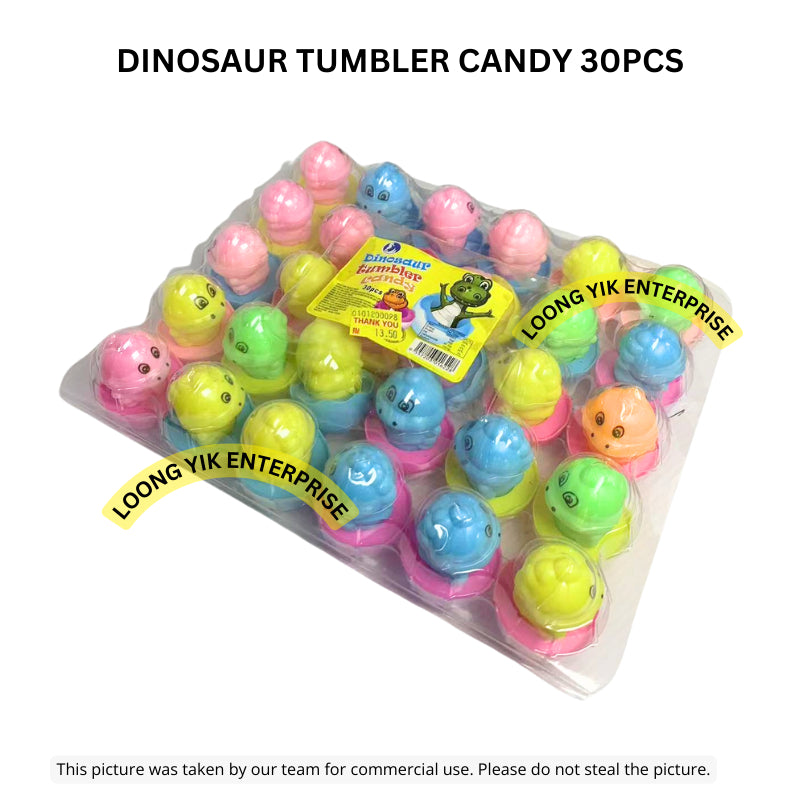 DINOSAUR TUMBLER CANDY 30PCS