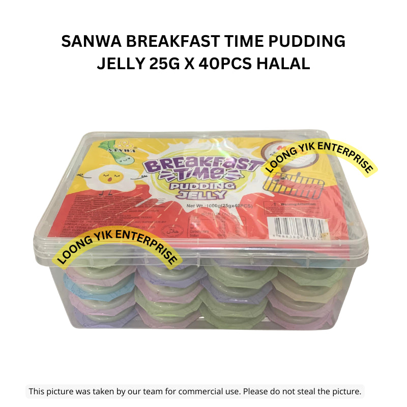 SANWA BREAKFAST TIME PUDDING JELLY 25G X 40PCS HALAL