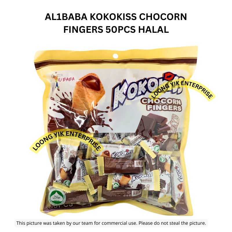 AL1BABA KOKOKISS CHOCORN FINGERS 50PCS HALAL