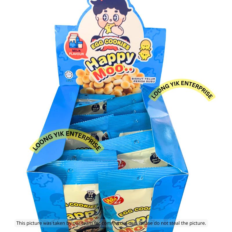 WIN2 HAPPY MOO EGG COOKIES 12PEK ORIGINAL / SUSU 35G X 12PKT