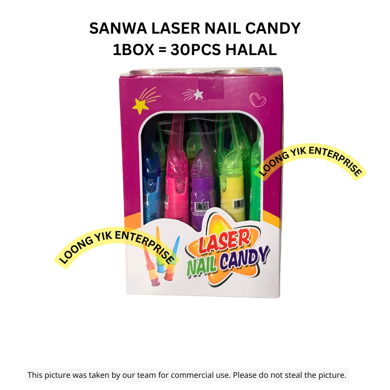 SANWA LASER NAIL CANDY 30PCS HALAL