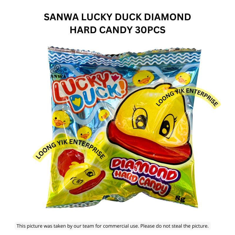 SANWA LUCKY DUCK DIAMOND HARD CANDY 30PCS