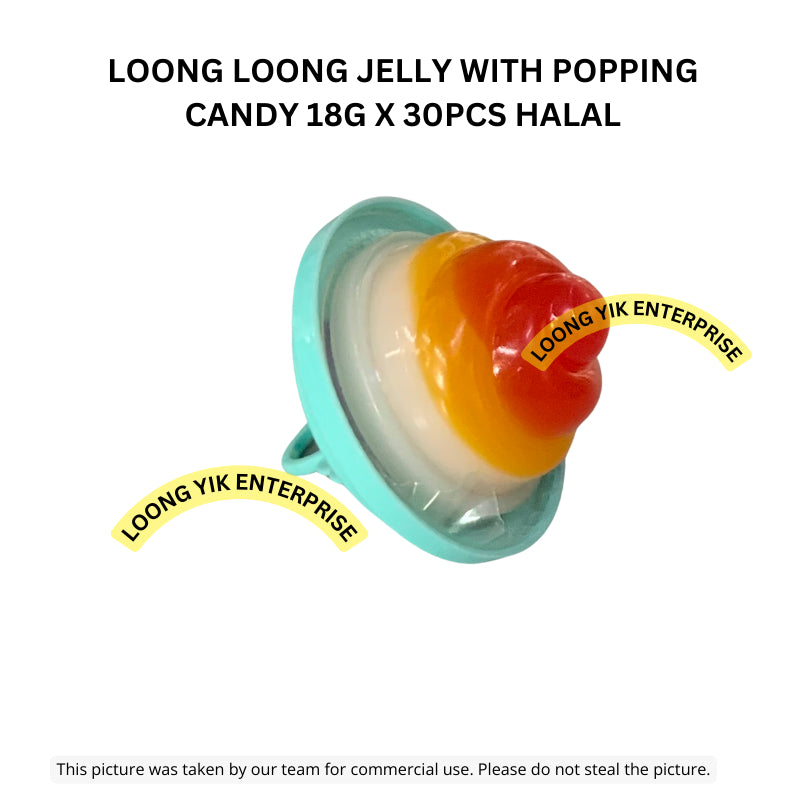 LOONG LOONG JELLY WITH POPPING CANDY 18G X 30PCS HALAL