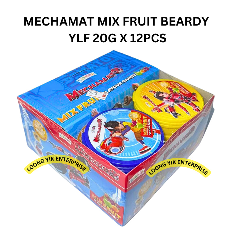 MECHAMAT MIX FRUIT BEARDY YLF 20G X 12PCS HALAL