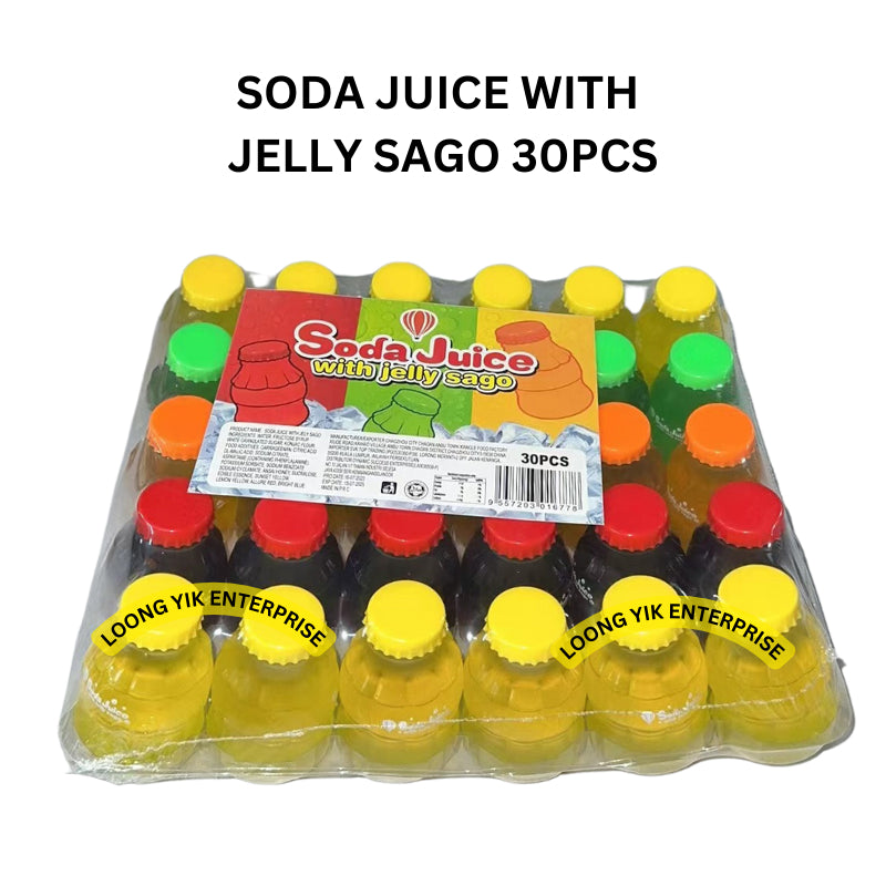 SODA JUICE WITH JELLY SAGO 30PCS HALAL