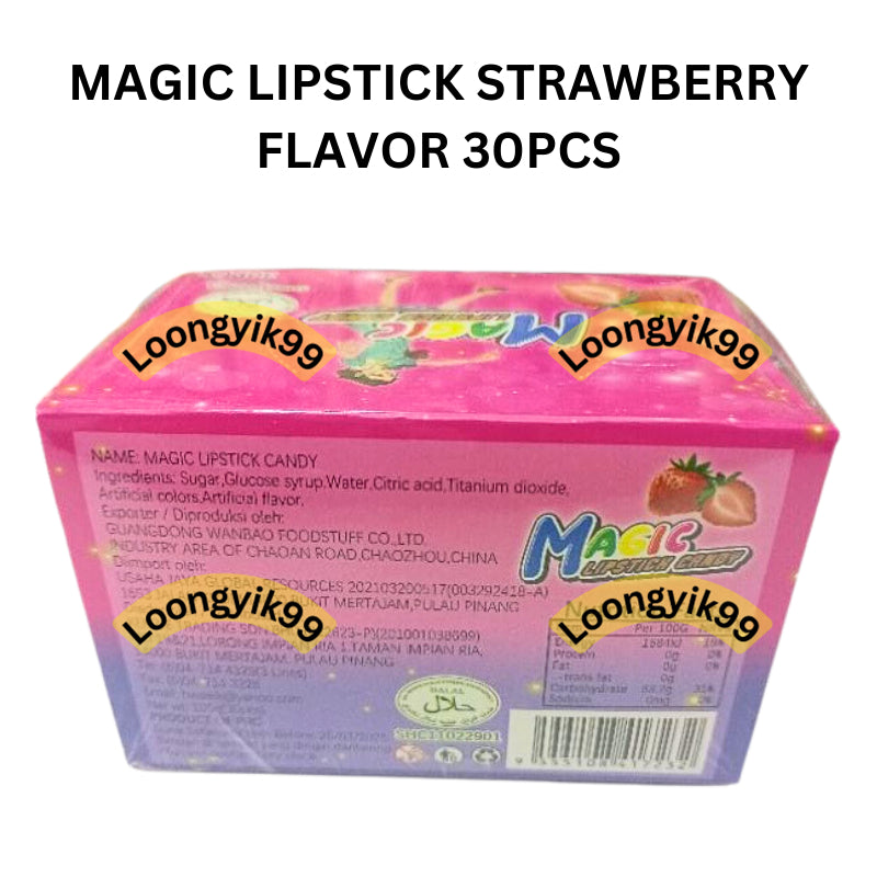 MAGIC LIPSTICK STRAWBERRY FLAVOR 30PCS HALAL