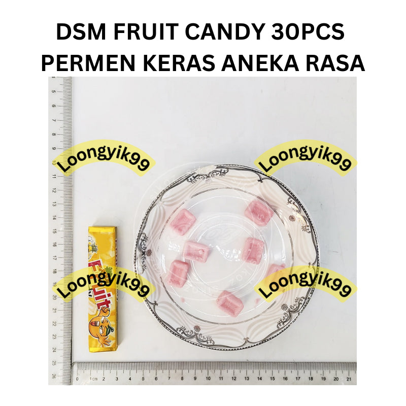 DSM FRUIT CANDY 30PCS PERMEN KERAS ANEKA RASA BUAH