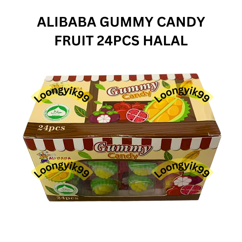 ALIBABA GUMMY CANDY FRUIT 24PCS HALAL