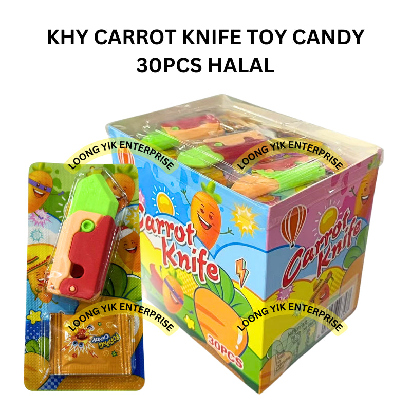 KHY CARROT KNIFE TOY CANDY 30PCS HALAL