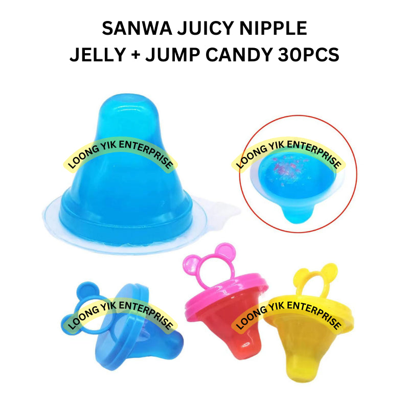 SANWA JUICY NIPPLE JELLY + JUMP CANDY 30PCS HALAL