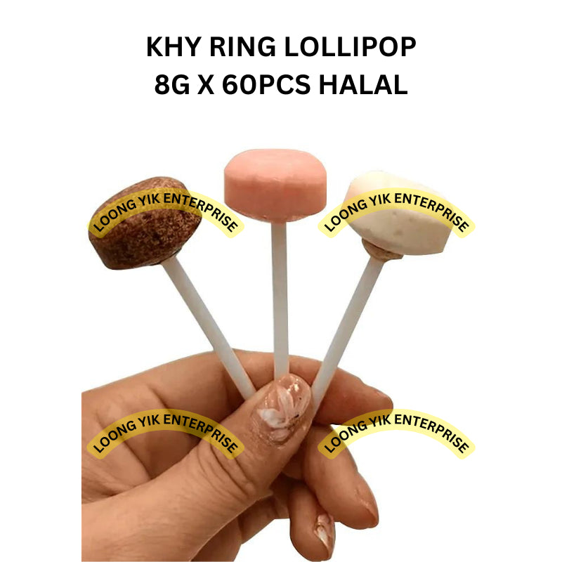 KHY RING LOLLIPOP 8G X 60PCS HALAL