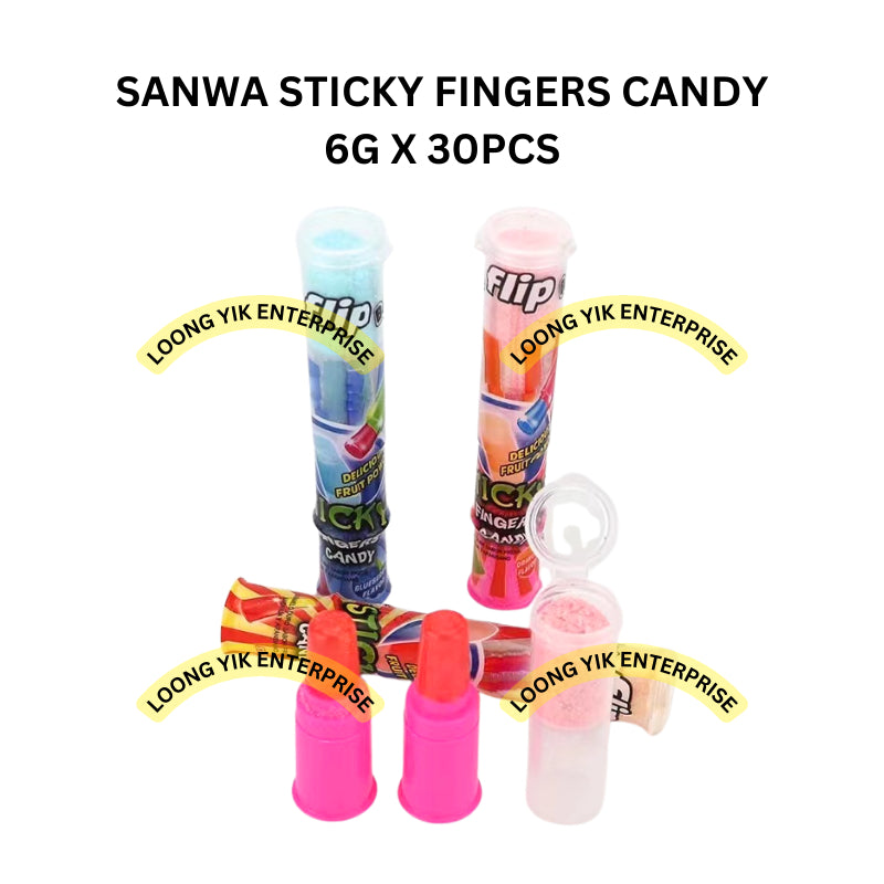 SANWA STICKY FINGERS CANDY 6G X 30PCS HALAL