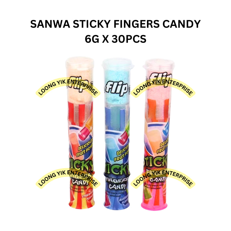 SANWA STICKY FINGERS CANDY 6G X 30PCS HALAL