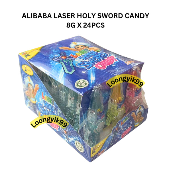 ALIBABA LASER HOLY SWORD CANDY 8G X 24PCS HALAL