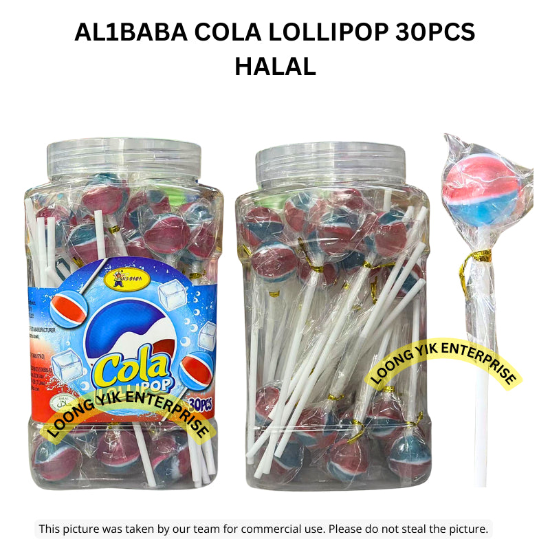 AL1BABA COLA LOLLIPOP 30PCS HALAL