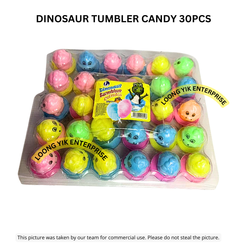 DINOSAUR TUMBLER CANDY 30PCS