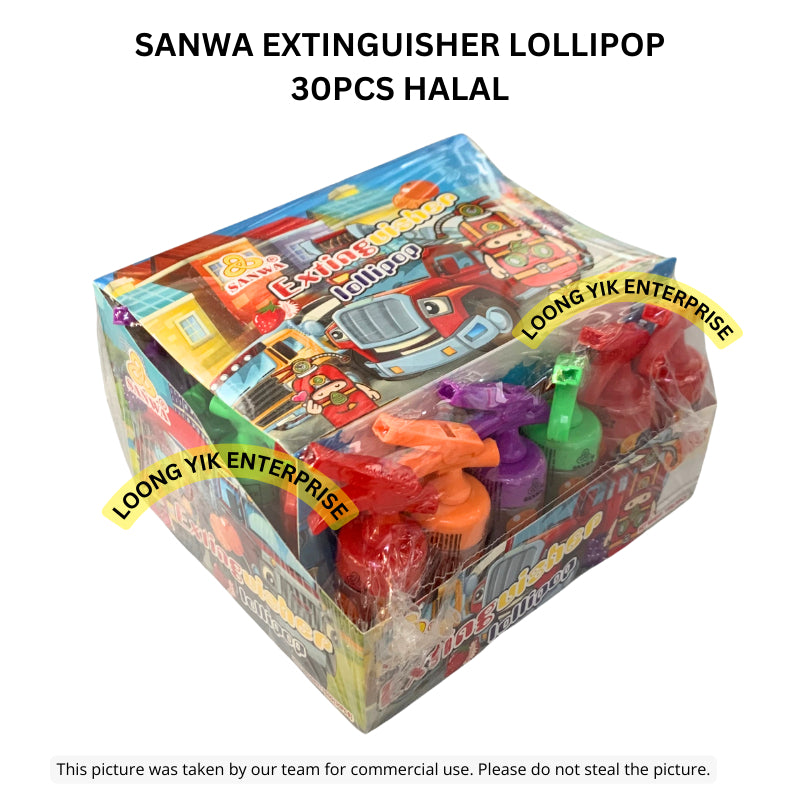 SANWA EXTINGUISHER LOLLIPOP 30PCS HALAL