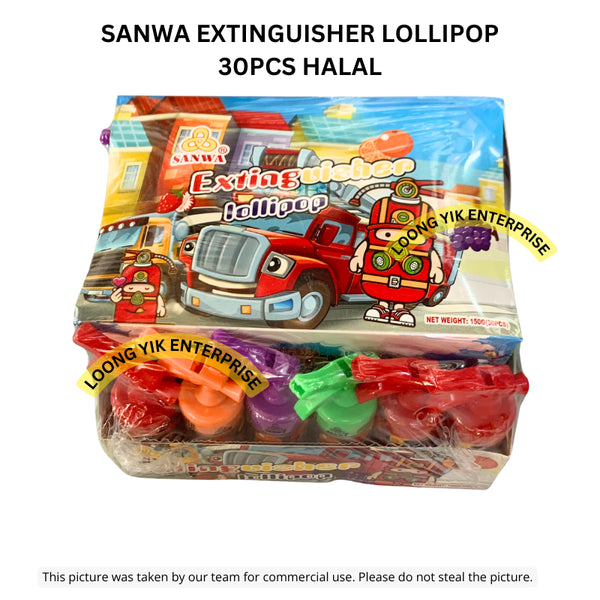 SANWA EXTINGUISHER LOLLIPOP 30PCS HALAL