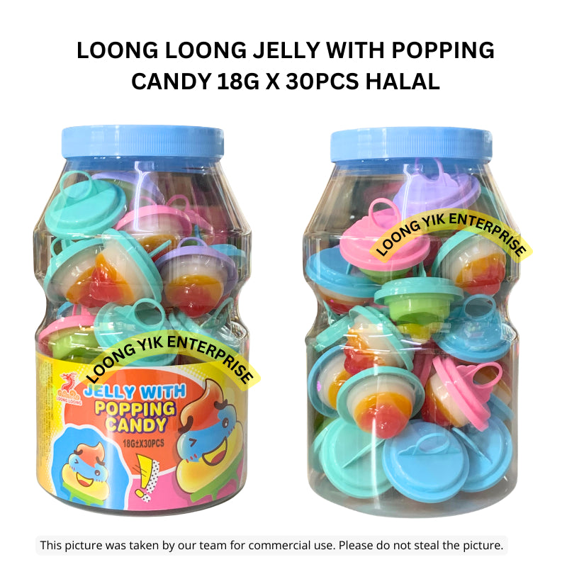 LOONG LOONG JELLY WITH POPPING CANDY 18G X 30PCS HALAL