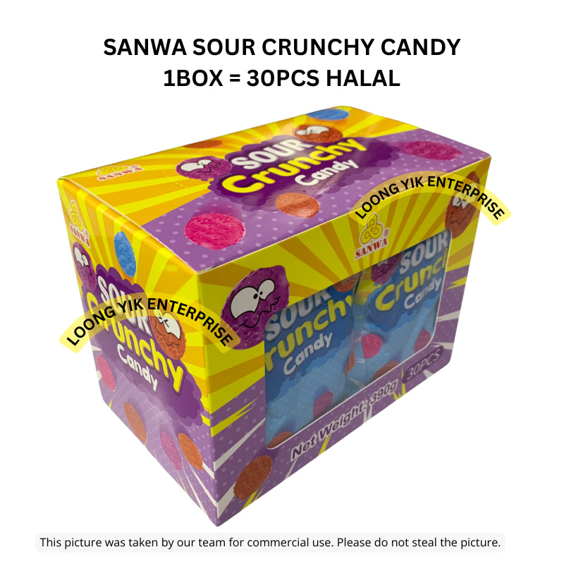 SANWA SOUR CRUNCHY CANDY 30PCS HALAL