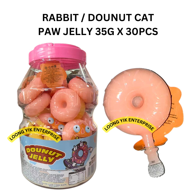 RABBIT DOUNUT CAT PAW JELLY 35G X 30PCS