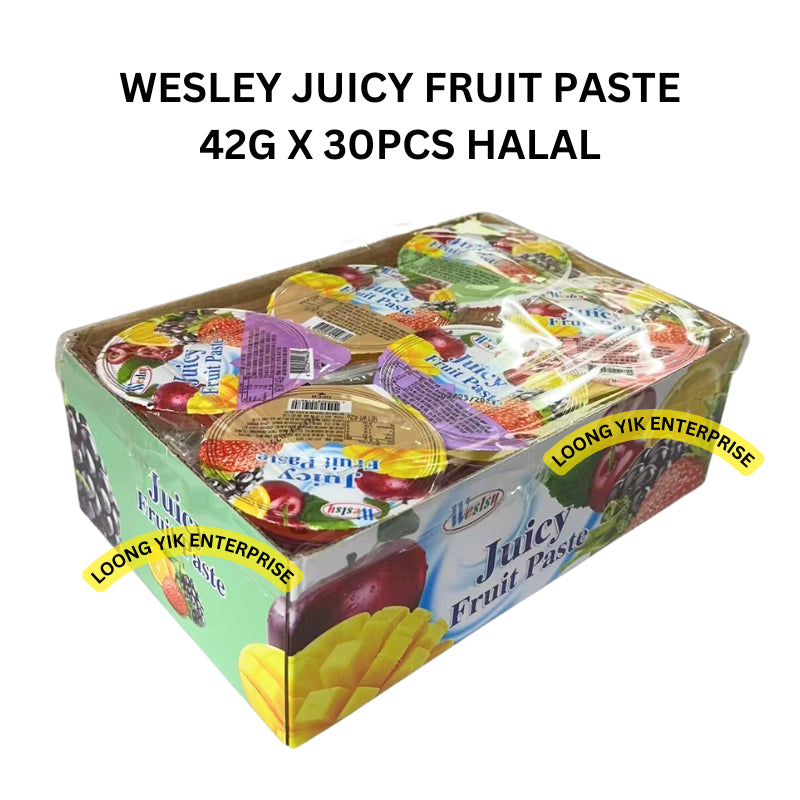 WESLEY JUICY FRUIT PASTE 42G X 30PCS HALAL