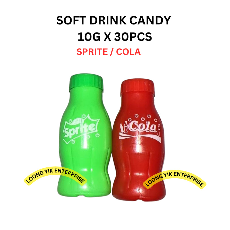 SOFT DRINK CANDY 10G X 30PCS SPRITE COLA HALAL