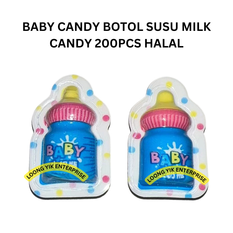 BABY CANDY BOTOL SUSU MILK CANDY 200PCS HALAL