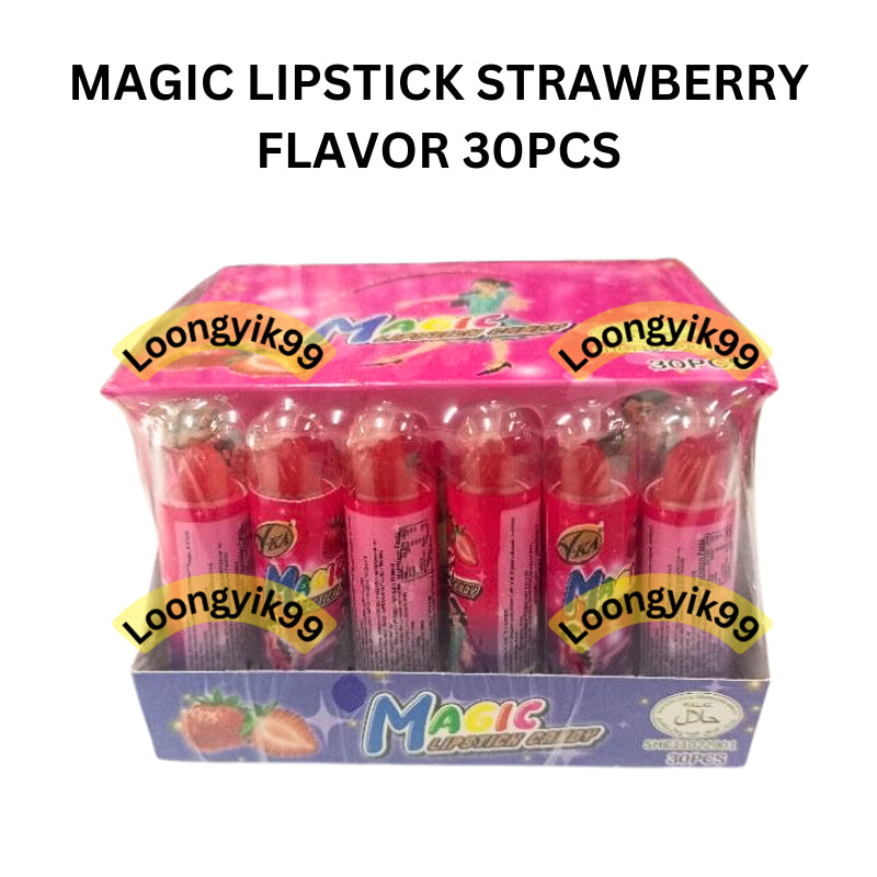 MAGIC LIPSTICK STRAWBERRY FLAVOR 30PCS HALAL